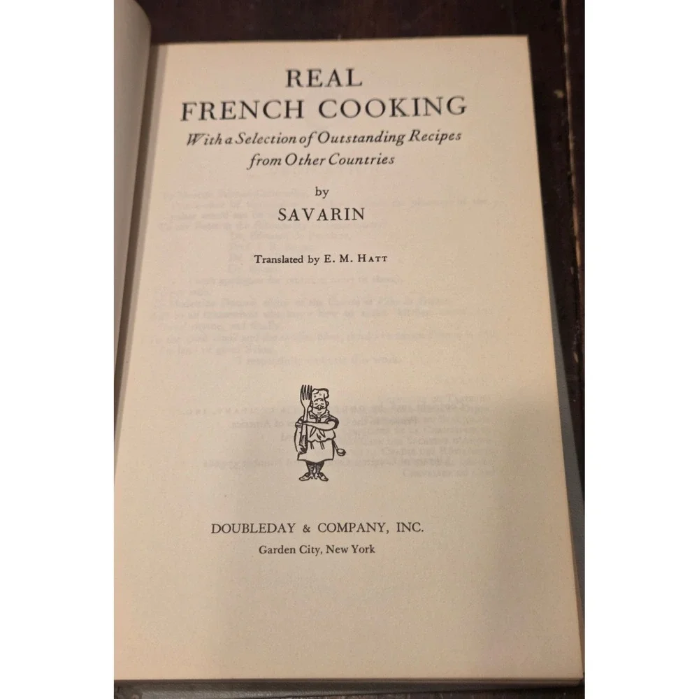 Real French Cooking Savarin 1956 Hardcover Vintage Cookbook Illustrated